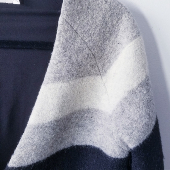 Bailey 44 Wool Blend Striped Coat Size 6 - Picture 4 of 5